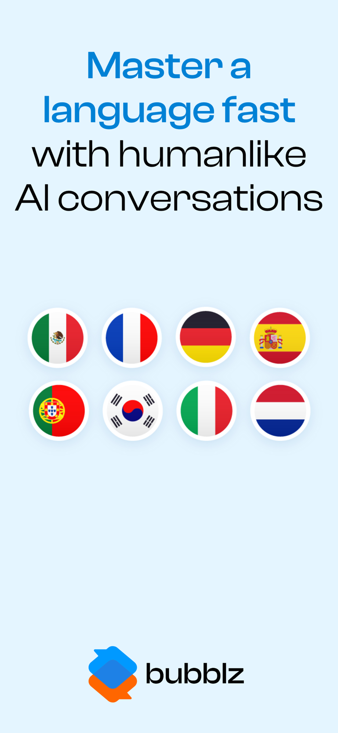 AI Language Practice - Bubblz