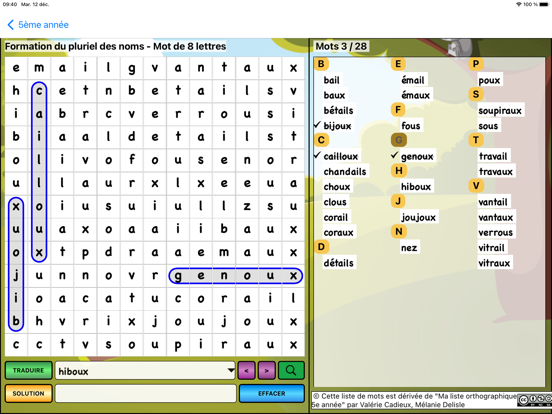 Screenshot #6 pour Mots Cachés Orthographe