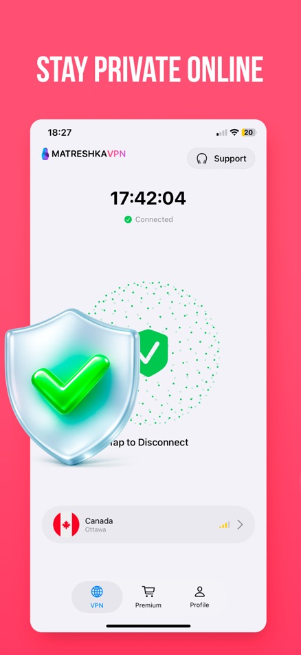 #1. VPN Matreshka:Private internet (iOS) By: VPN GHOSTWALK LIMITED