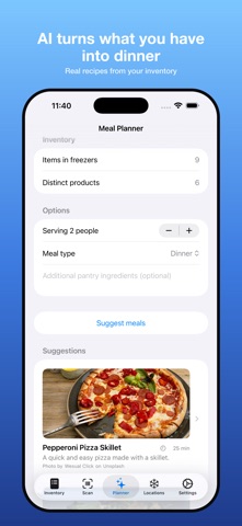 Freezer & Pantry Inventory iPhone screenshot