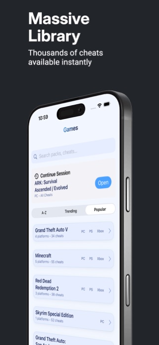 Master Cheats Screenshot 1 of 5