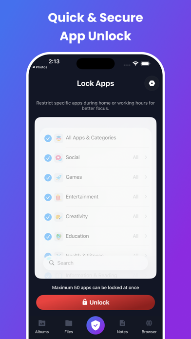App Lock Secret Vault screenshot