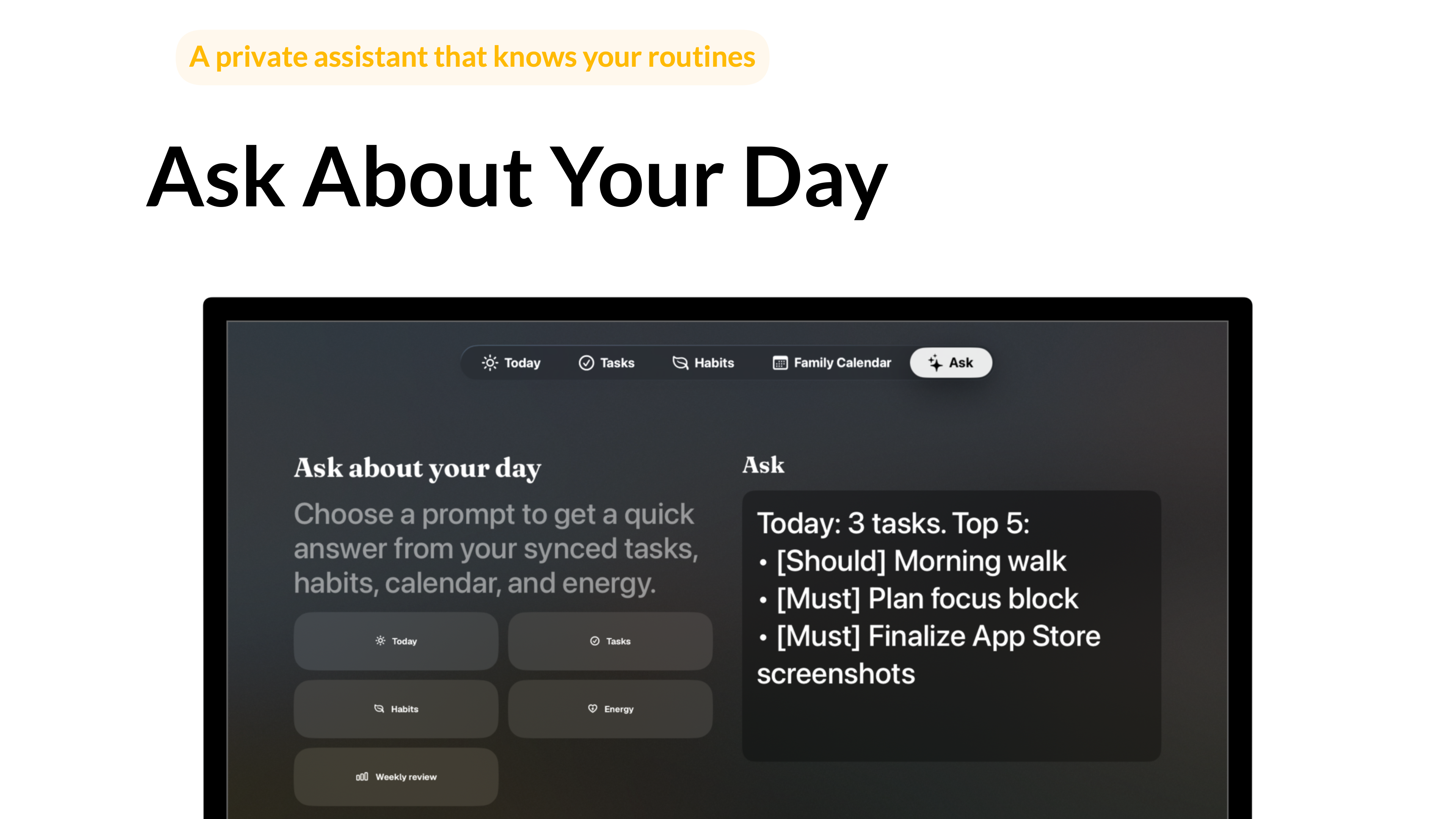 3Things Tasks Habits & Planner