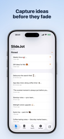 SlideJot - Lighter Than Notes Screenshot 1 of 5