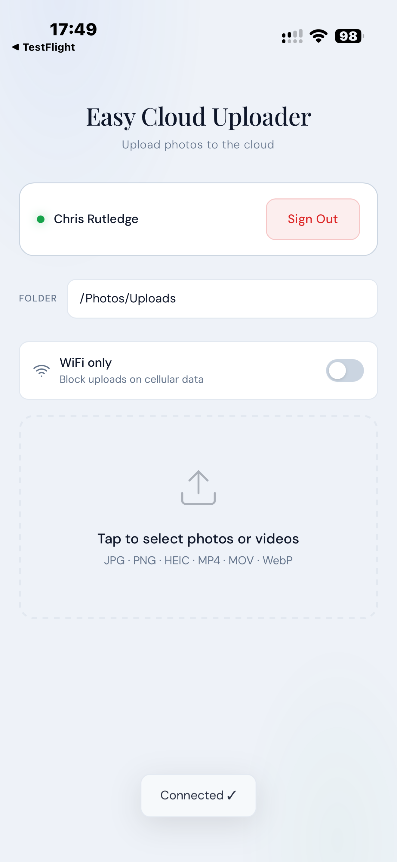 Easy Cloud Uploader screenshot 4