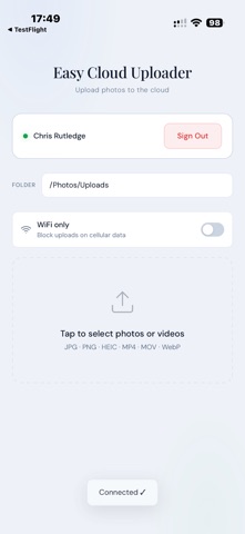 Easy Cloud Uploader screenshot