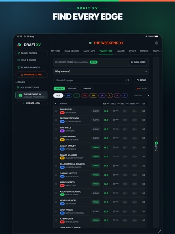 DraftXV iPad screenshot 4