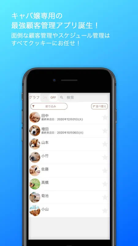 キャバ嬢専用顧客管理ノートクッキー screenshot 1 of 9