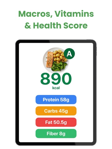 Food Calorie Scanner · AI iPad screenshot