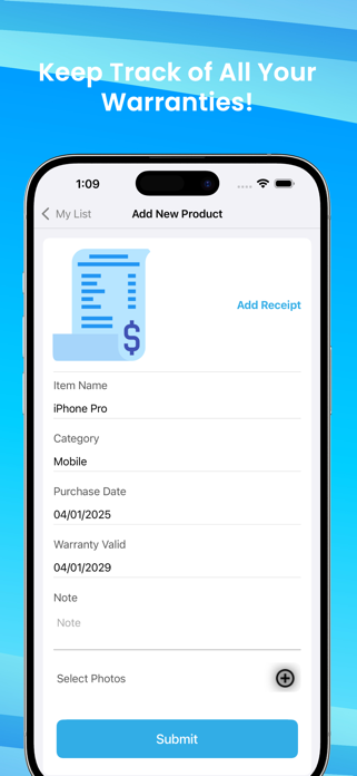 Warranty Tracker & Manager Screenshot 2 of 5