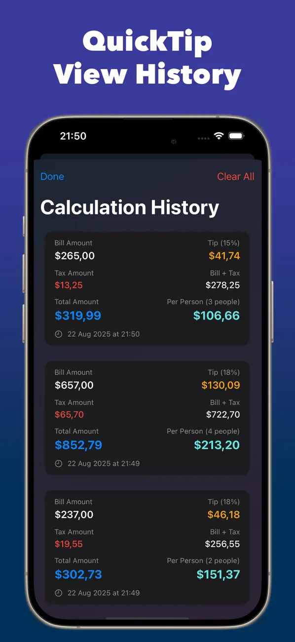 #3. QuickTip: Split Bill & Tips (iOS) Podle: Oguz Doruk