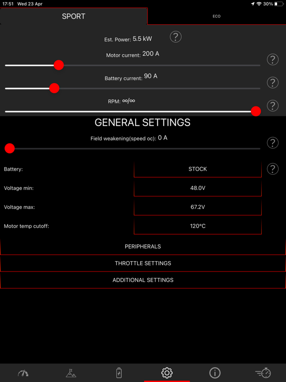 Torp Controller iPad screenshot 7 - Sports app