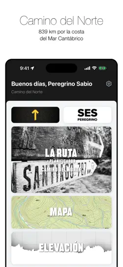 Captura de pantalla de Wise Pilgrim Camino Del Norte en iPhone 1