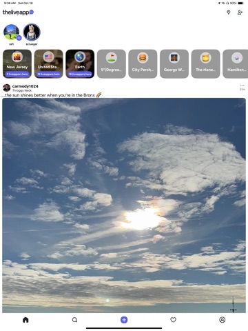 theliveapp iPad screenshot