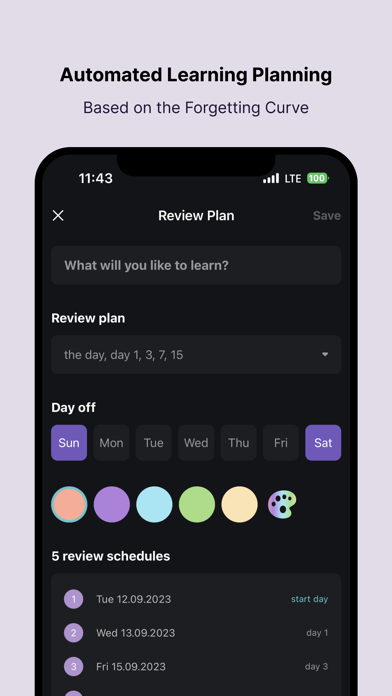 Screenshot #3 pour RelePlanner - Study Planner
