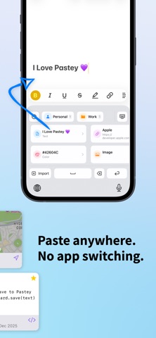 Pastey: Clipboard Manager iPhone screenshot