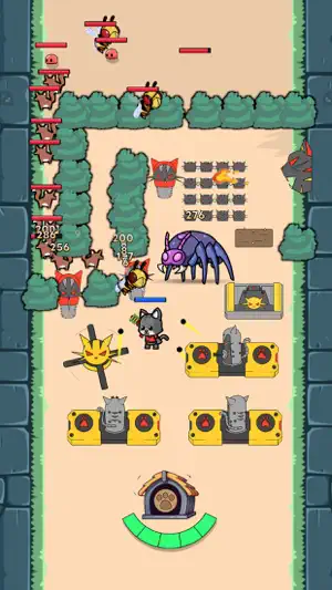 Capybara Go : Tower Rush 2D screenshot 2
