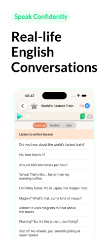 English Conversation Practice iPhone screenshot