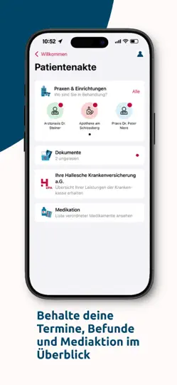 Screenshot von Hallesche4u EPA auf dem iPhone 4
