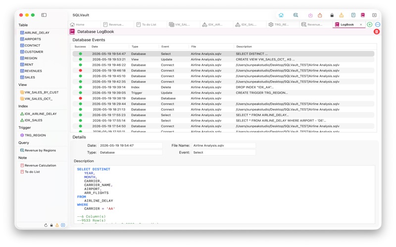 SQLVault screenshot