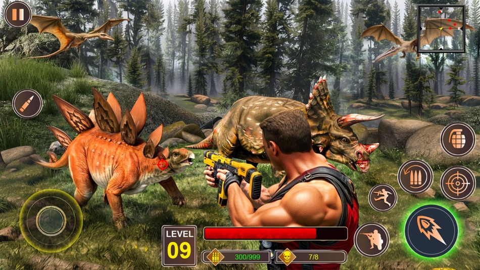 #3. Dino hunting simulator-Rampage (iOS) Podle: Basit Ali