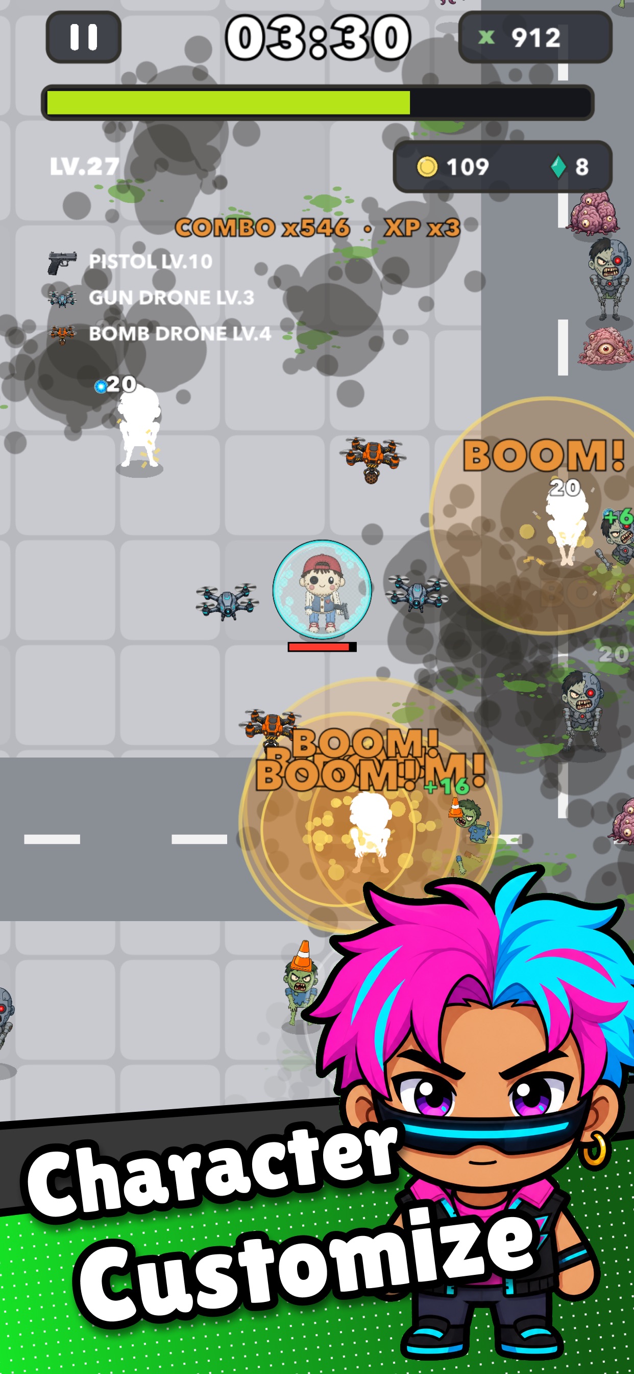 Screenshot 3 of Zomb.io: Zombie Shooter Arena
