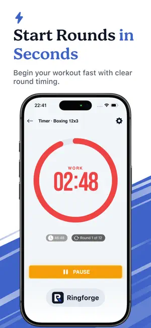 Ringforge: Boxing Round Timer screenshot 1