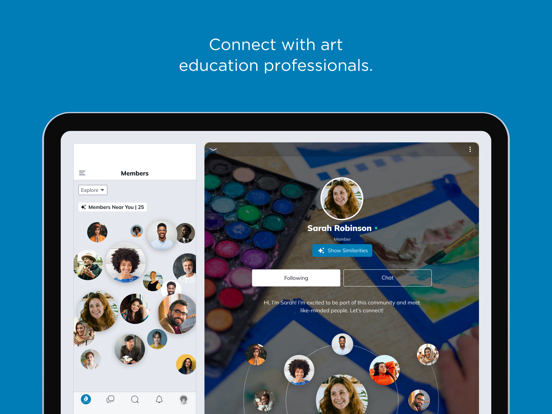 The Art of Ed Community iPad screenshot 1 - Social Networking app