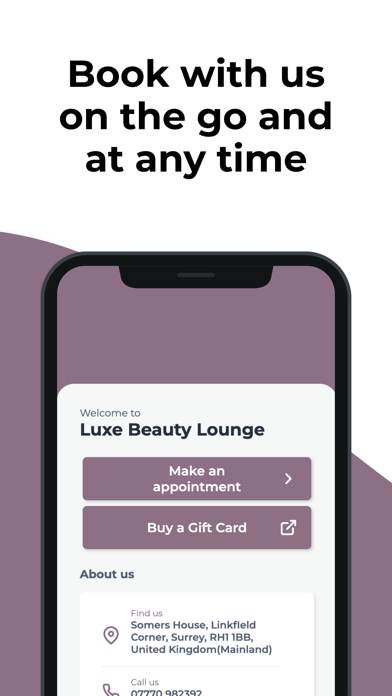 Screenshot #1 pour Luxe Beauty Lounge Surrey