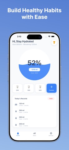 HydrateMe - Water Planner Screenshot 1 of 3