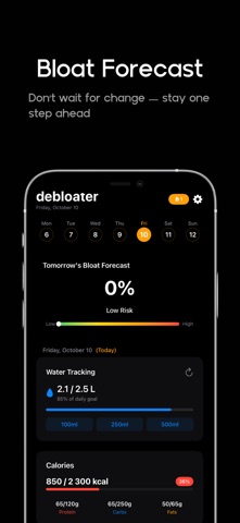 Debloat Face AI: Food & Water iPhone screenshot