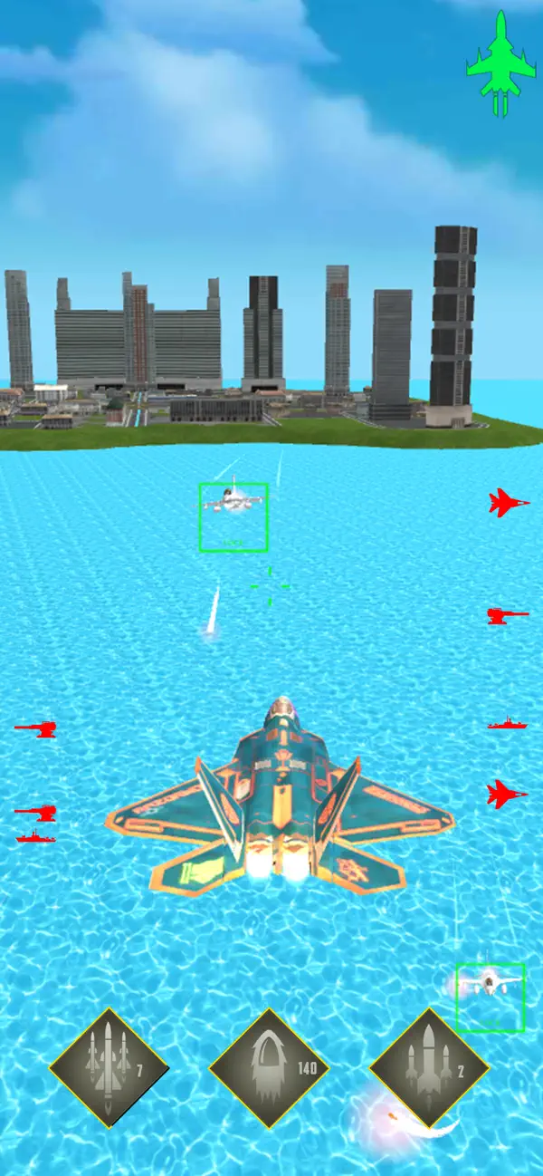 Screenshot #2 pour Airplane Jet Fighter 2017