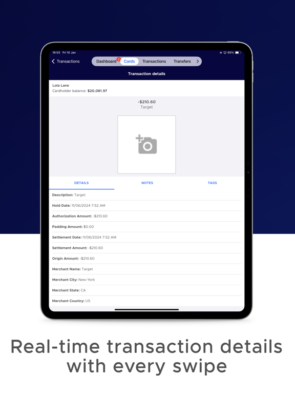 PEX: Simplify your spending iPad screenshot 4 - Business app