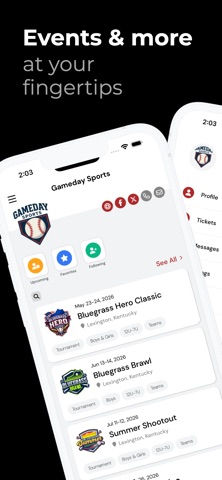 Gameday Sports Events screenshot