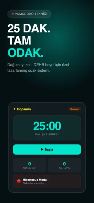 Dopamin: DEHB Görev Yöneticisi screenshot 2