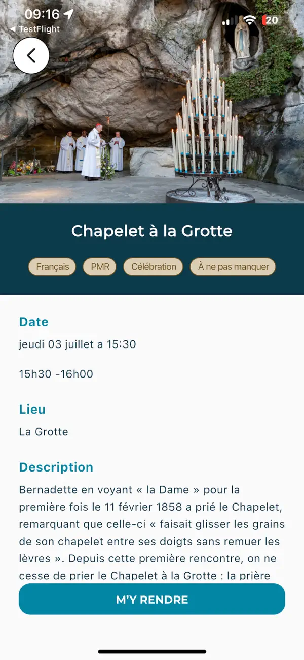 Screenshot #3 pour Sanctuaire Notre-Dame Lourdes