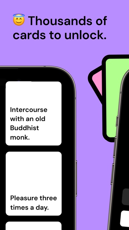 bad ideas: dirty card game