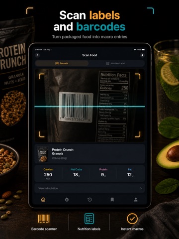 Nutrition Label Scanner AI iPad screenshot
