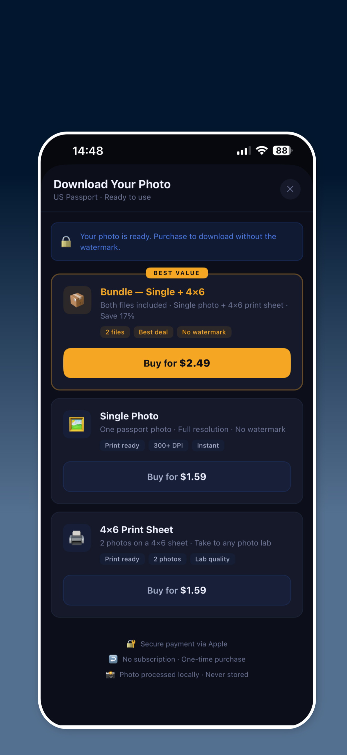 PassportSnap:Passport ID Photo