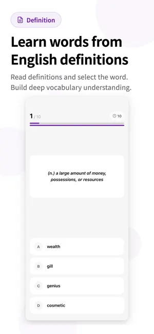 TEAP 3100 Vocabulary screenshot 1