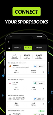 OddsTrader:  Sports Betting iPhone screenshot