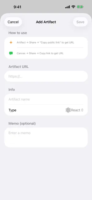 Artifact Manager screenshot 3