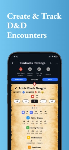 Roll for Initiative iPhone screenshot