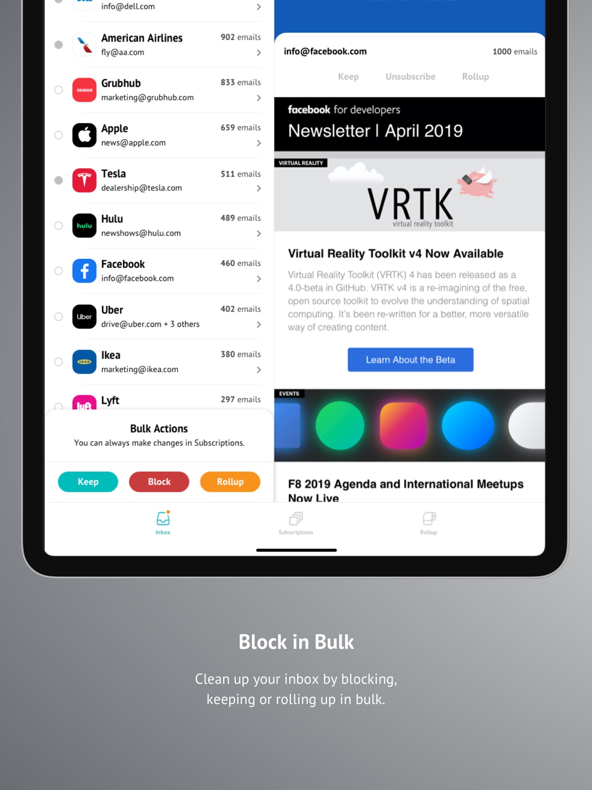 Unroll.Me - Email Cleanup ipad screenshot 3