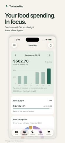 TrackYourBite: Grocery Tracker Screenshot 1 of 6
