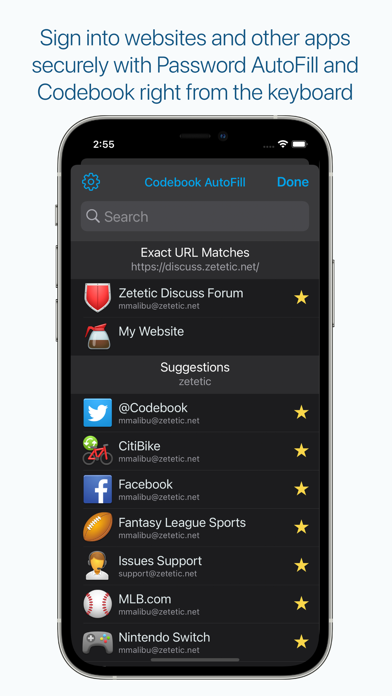 Screenshot #2 pour Codebook Password Manager
