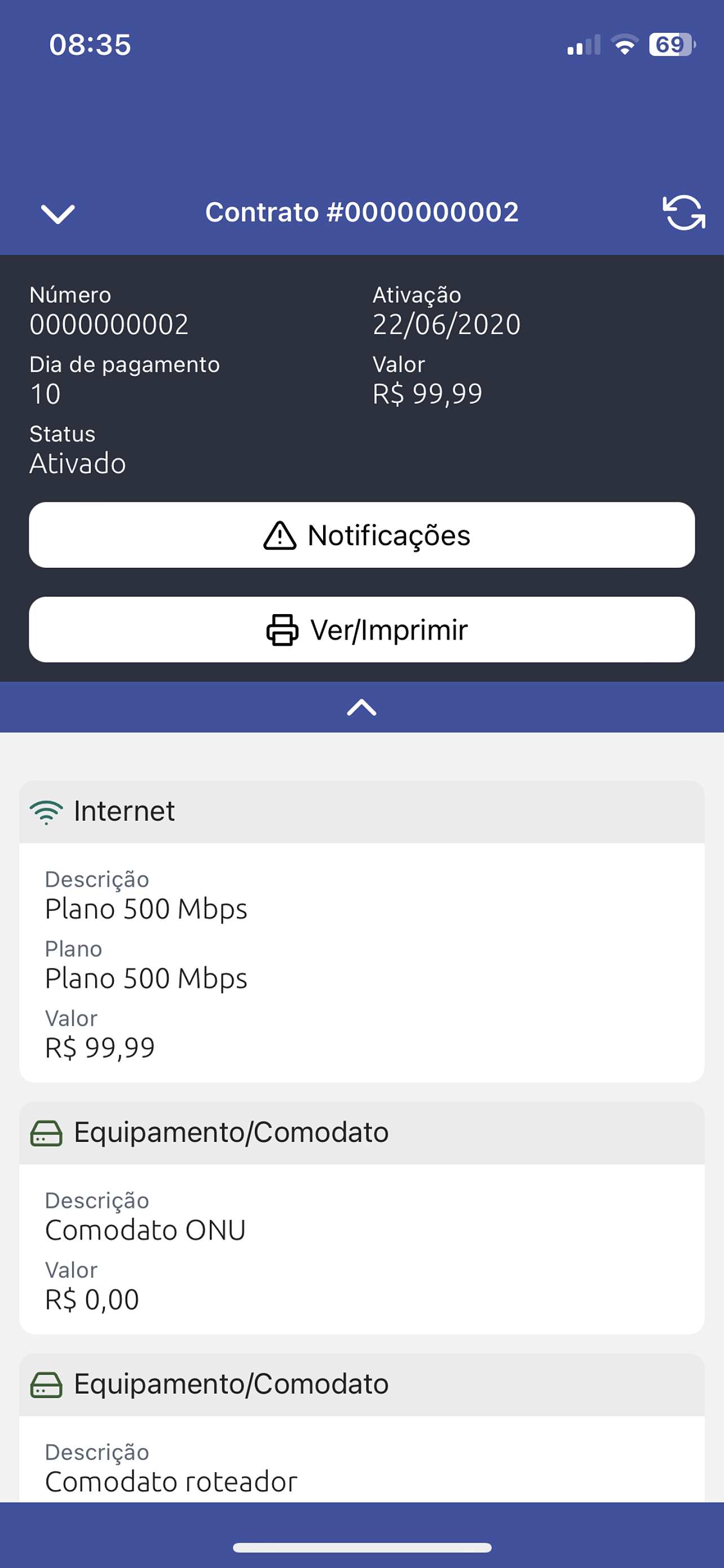 InterCable central do cliente