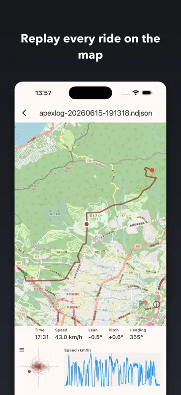Apexlog - GPS & Motion screenshot 3 of 8
