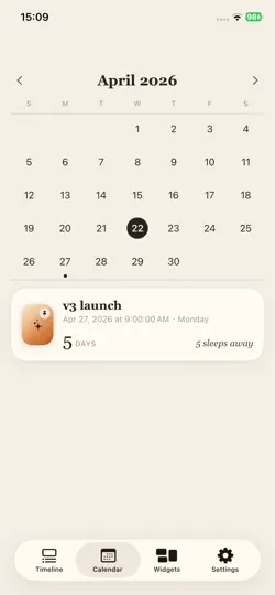 Скриншот Tally Days на iPhone 4