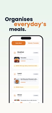 Manna AI: Weekly Meal Planner iPhone screenshot